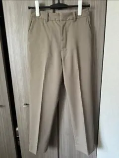 BEAUTY&YOUTH クロップド スリット パンツ　ベージュ