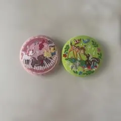 新品未使用　ディズニー 刺繍缶バッジ 2個セット
