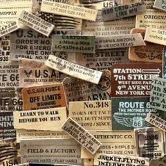 革タグ　111803茶系ランダムcut 70個‼︎ レザー　デニムリメイク