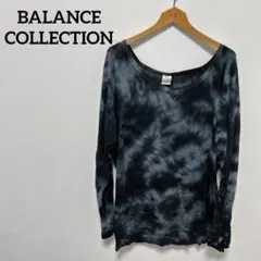 美品 BALANCE COLLECTION 長袖Tシャツ タイダイ色 メンズ