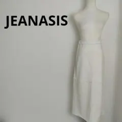 JEANASiS ジーナシス ヴィーガンレザーバックスリットタイトスカート Sのサムネイル