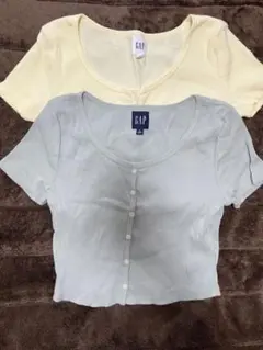 GAP 半袖リブカットソー 2枚セットのサムネイル