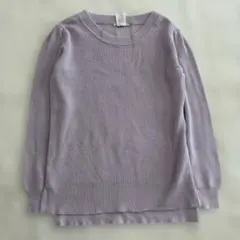 ◆スウィートマミー　授乳服　長袖　リブ　ニット　クルーネック　産前産後　綿100