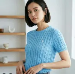 POLO RALPHLAUREN Cable Knit One Point M★