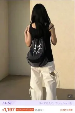 な*な様 ハートロゴ ドローストリングバッグ