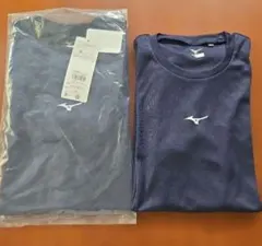 2着セットミズノ アンダーシャツ 160 ネイビー mizuno 紺 野球