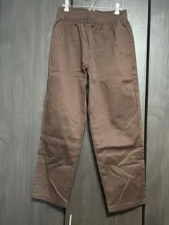 タグなし新品　GU ブラウン イージーパンツ