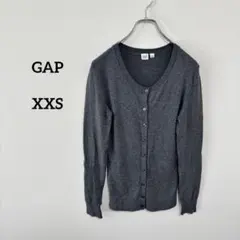 GAP ギャップグレー カーディガン XXS シンプル　c714④のサムネイル