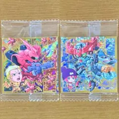 ガンダム シールウエハース4 サザビー＆シャア GQuuuuuuX＆マチュ 2枚