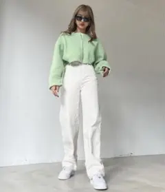 ショート丈 カーディガン