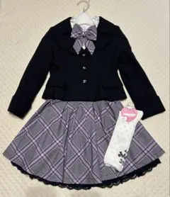 F1 メゾピアノ 卒園式入学式 フォーマル 120cm 靴下おまけ付き