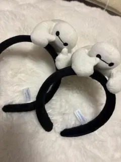 ディズニー　ベイマックス ぬいぐるみ付きカチューシャ 2個セット