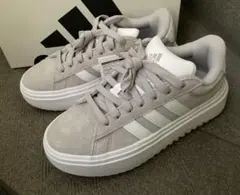 新品adidasアディダスグランドコート プラットフォーム　スニーカー　24.5