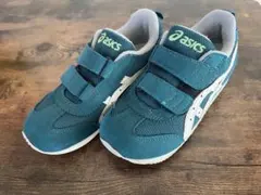 asics 靴　18.5cm 緑