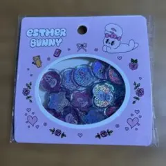 ESTHER BUNNY おはじき風シール ピンク20個入り