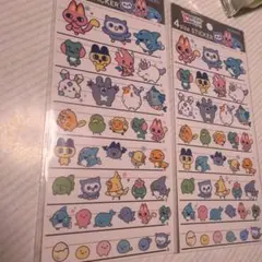 たまごっち 4サイズステッカー シール 2枚セット