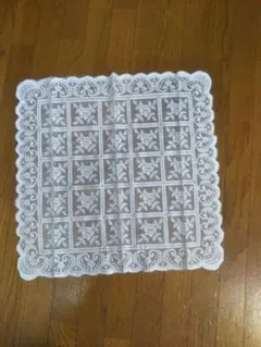 新品ホワイト 花柄レース テーブルクロス