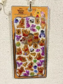 まとめ売り大歓迎！【正規品】プチドロップステッカー プーさん