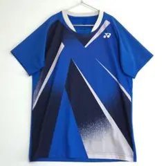 YONEX　ゲームシャツ　バドミントン　テニス　青　メンズ　M