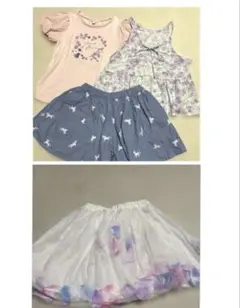 エニィファム　Tシャツ　キュロット　スカート　130