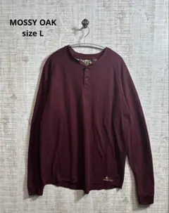 MOSSY OAK 長袖ヘンリーネックカットソー