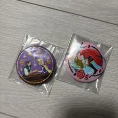ディズニー刺繍缶バッジ　2個セット