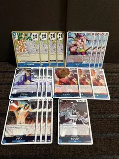 ワンピースカード　青グザンデッキパーツ　まとめ売りのサムネイル