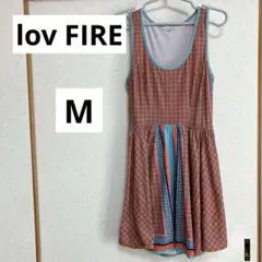 レディースワンピース 【M】 ノースリーブ カラフル カジュアル リゾート