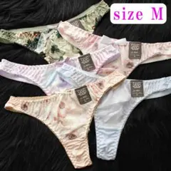 Tバック ショーツ レディース 下着 パンツ 5枚 セット Mサイズ D-13