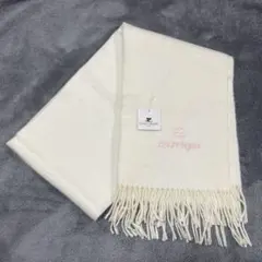 ♡様専用　courreges / フリンジ付きホワイトマフラー
