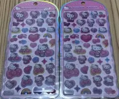 〈正規品〉コットンパフィー　シール　ハローキティ　２枚