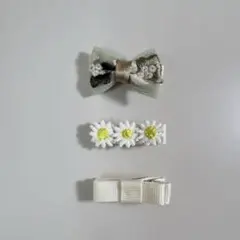 ベビーヘアクリップ3点セット