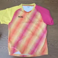 VICTAS 卓球ウェア M オレンジ/ピンク/イエロー