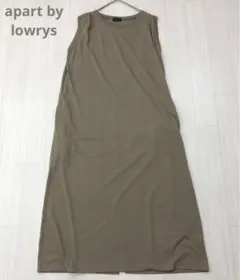 アパートバイローリーズ ノースリーブ タック ロング ワンピース