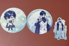 にじさんじ　レオス・ヴィンセント　アニカフェ特典コースター＆ステッカー