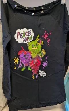 PEACE NOW 長袖カットソー ブラック Mサイズのサムネイル