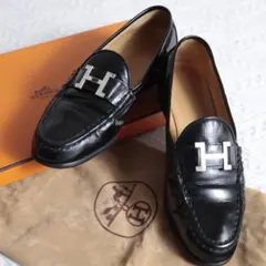 美品！エルメス　コンスタンス　ローファー　モカシン　パリ　レザーシューズ　革靴のサムネイル