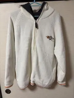PIKO ニットパーカー ジップアップ ホワイトのサムネイル