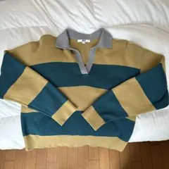 ユニクロ　スムースコットンリラックスポロセーター