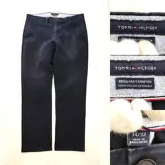 2890 TOMMY HILFIGER トミー チノパンツ ネイビー W34のサムネイル