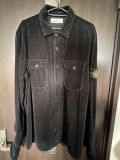 STONE ISLAND コーデュロイシャツ ブラックのサムネイル