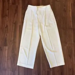 UNIQLO ホワイト ワイドパンツ ゴムウエスト