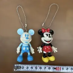ミッキー＆ミニー キーホルダー 2個セット