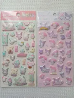 ぷくっとシール マイメロディ&クロミ等