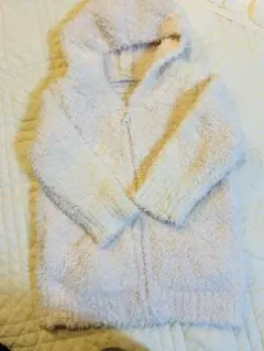 美品　BAREFOOT DREAMS 薄ピンク色フード付きアウター　12-18m