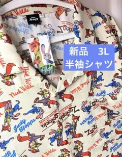 ズートピア ニック　ジュディ　ディズニー　アロハシャツ　半袖　シャツのサムネイル