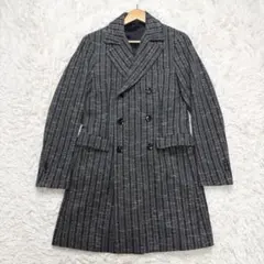 【美品】スーツセレクト JAPAN FABRIC ダブル チェスターコート M