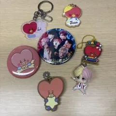 BT21 TATA キーホルダー バッジ セット
