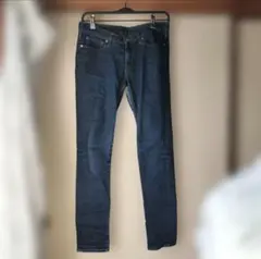 ダークブルー スキニーデニム