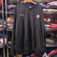 USA古着NFLニューイングランドペイトリオッツ ナイロンプルオーバージャケット